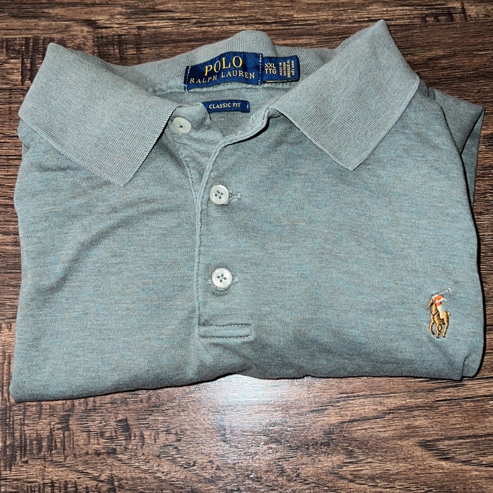 Men’s/ Polo by Ralph Lauren classic fit collar shirt, size XXL